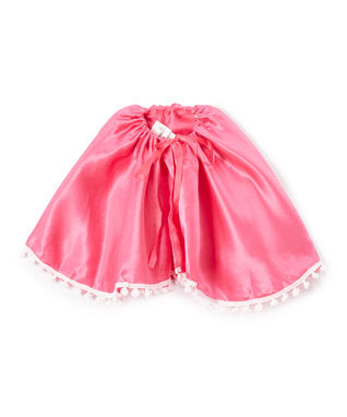 Hot Pink Satin Short Cape