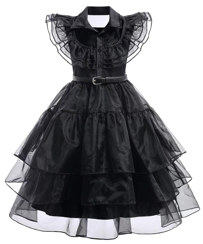 Wednesday Addams Costumes Dress Halloween Cosplay Party Outfit