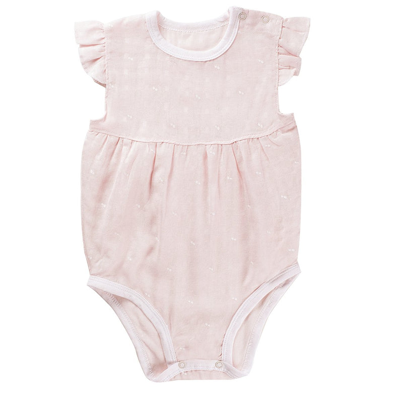 Pink Dot Unisex baby Sleeveless Bodysuit Summer Cotton Rompers