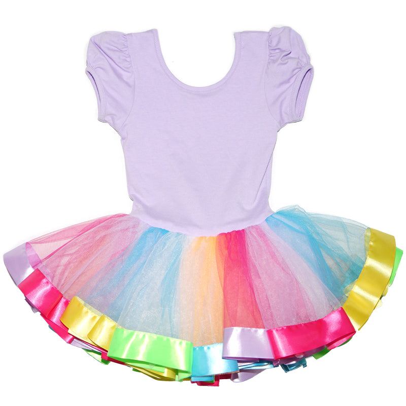 Lavender & Rainbow Unicorn Ballet Dress