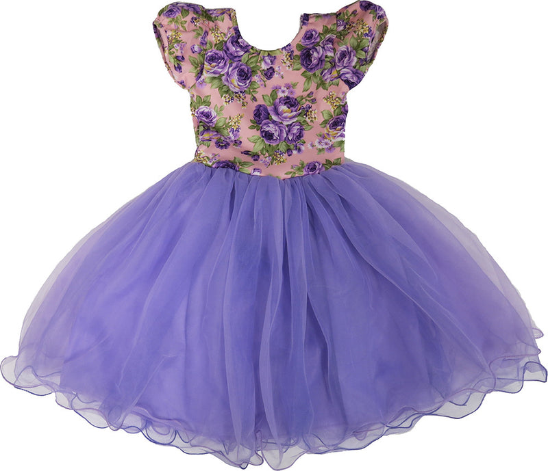 Purple Flower Top Dress