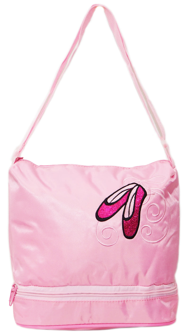 Pink Ballet Shoe Dual Compartment Girl Bag