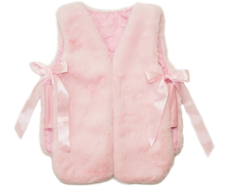 Pink Plush Vest