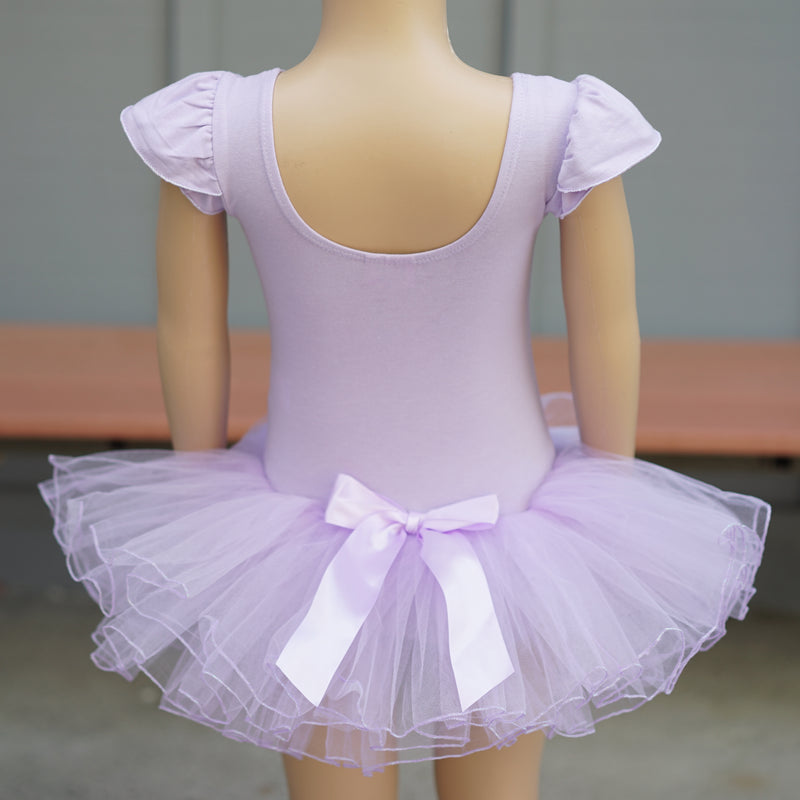 Lavender Rhinestone & Bow Ballet Dress