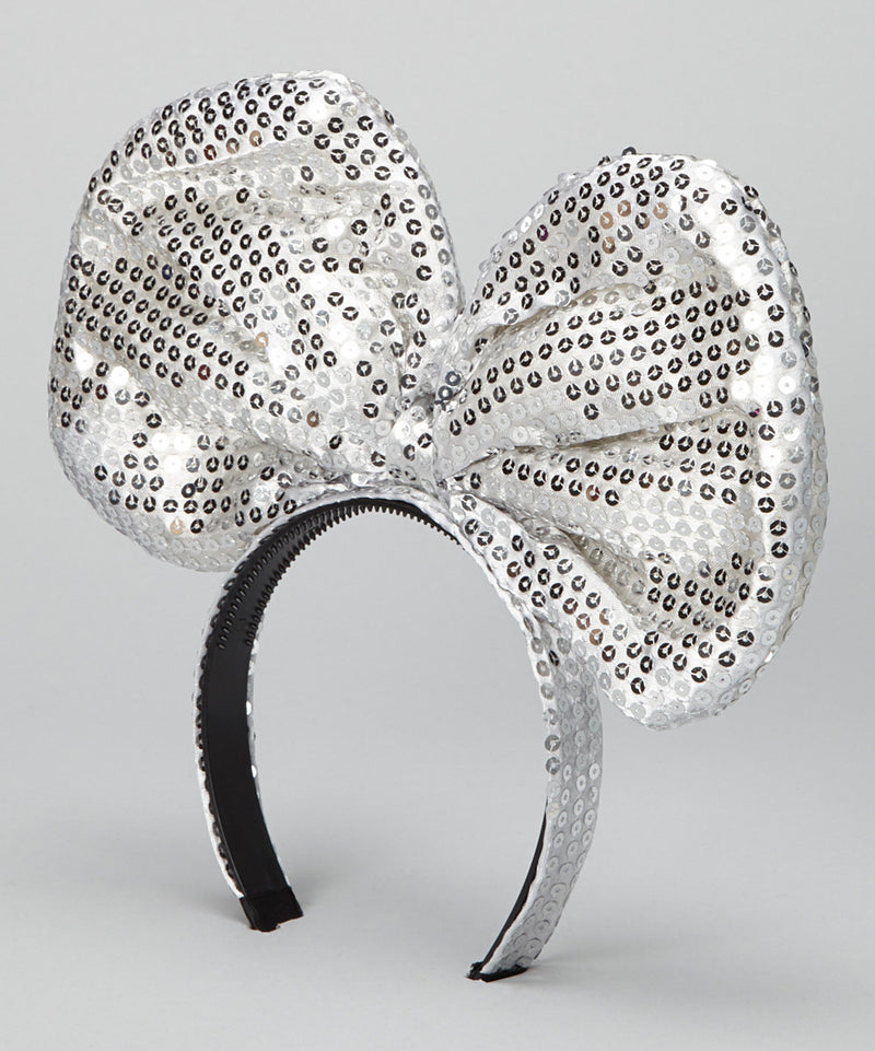 Silver Sequin Giant Bow