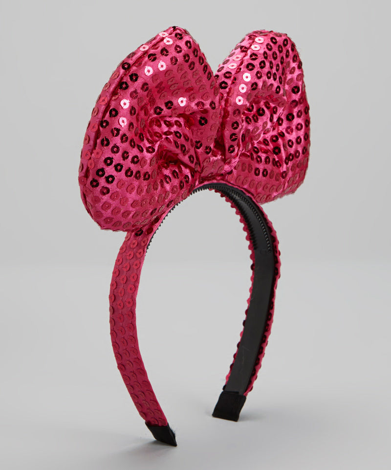Hot Pink Sequin Big Bow