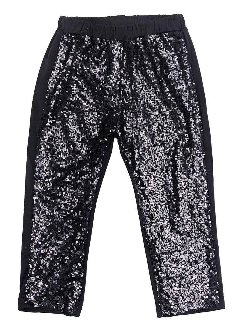 Black Sequins Legging Pants