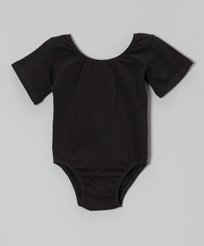 Black Short Sleeve  Leotard