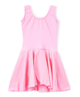 Pink Skirted 2 Layer Tank Top Leotard