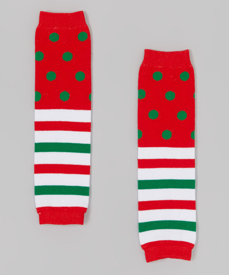 Xmas Color Cotton Leg Warmer