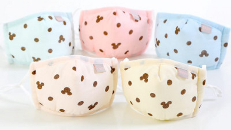 Colors Mickey Dots Cotton Kid's Mask