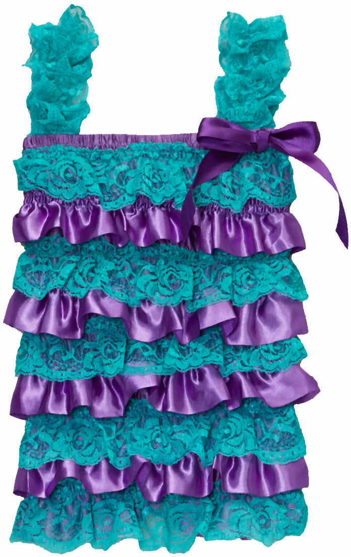 Mermaid Lace/Satin Romper