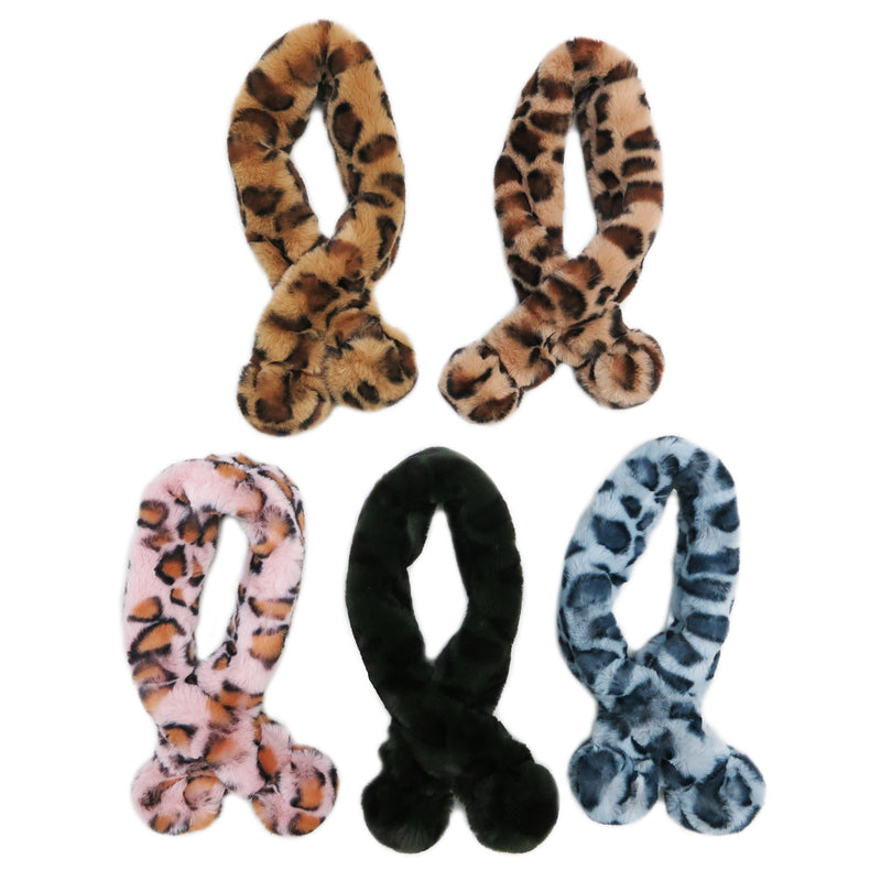 Leopard Plush Scarf