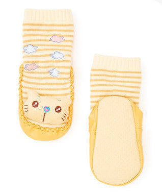 Orange Cat Sound Sock Shoes