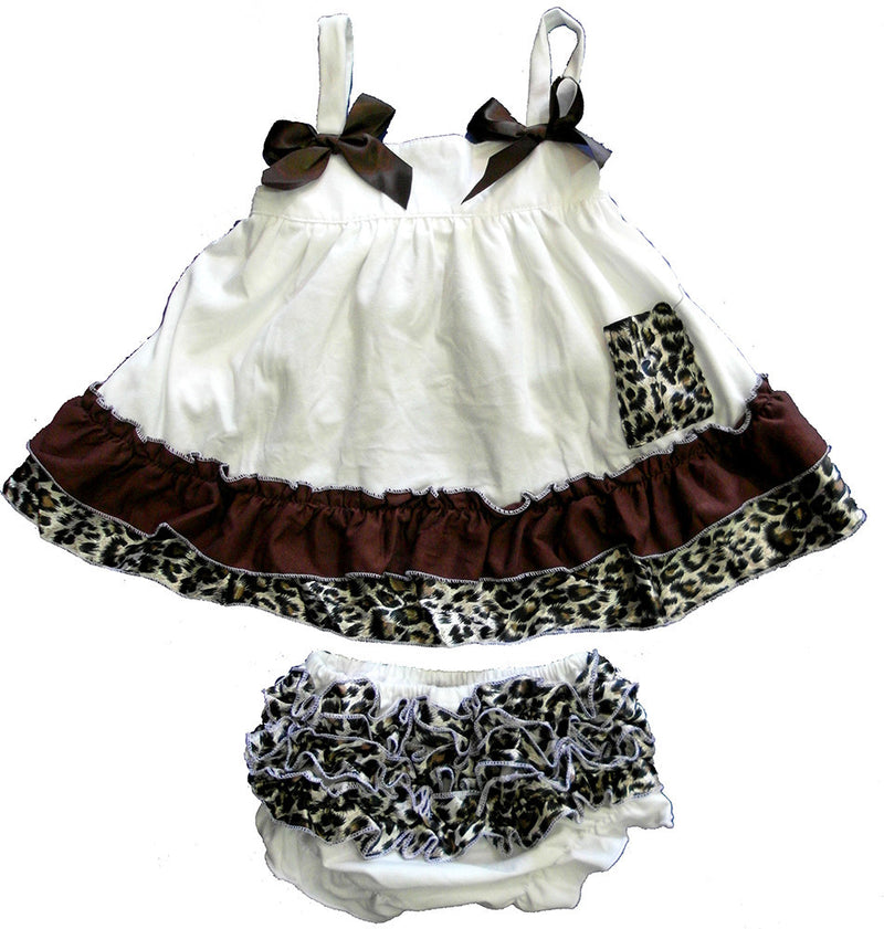 Ivory Cheetah Swing Top Set