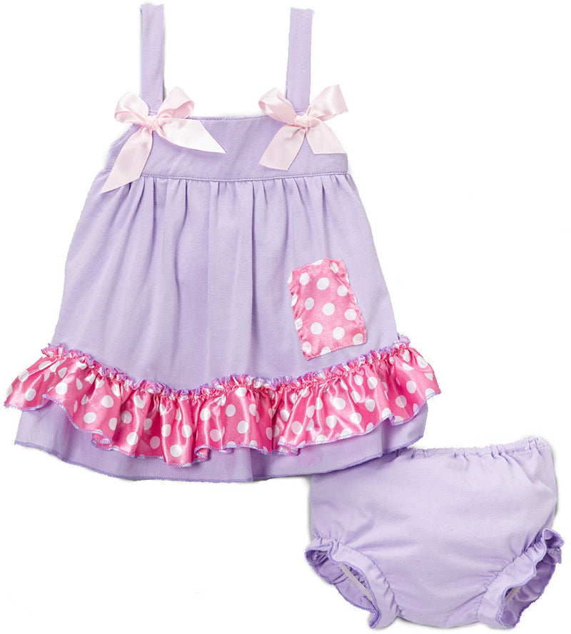Lavenda Pink Dot Swing Top Set