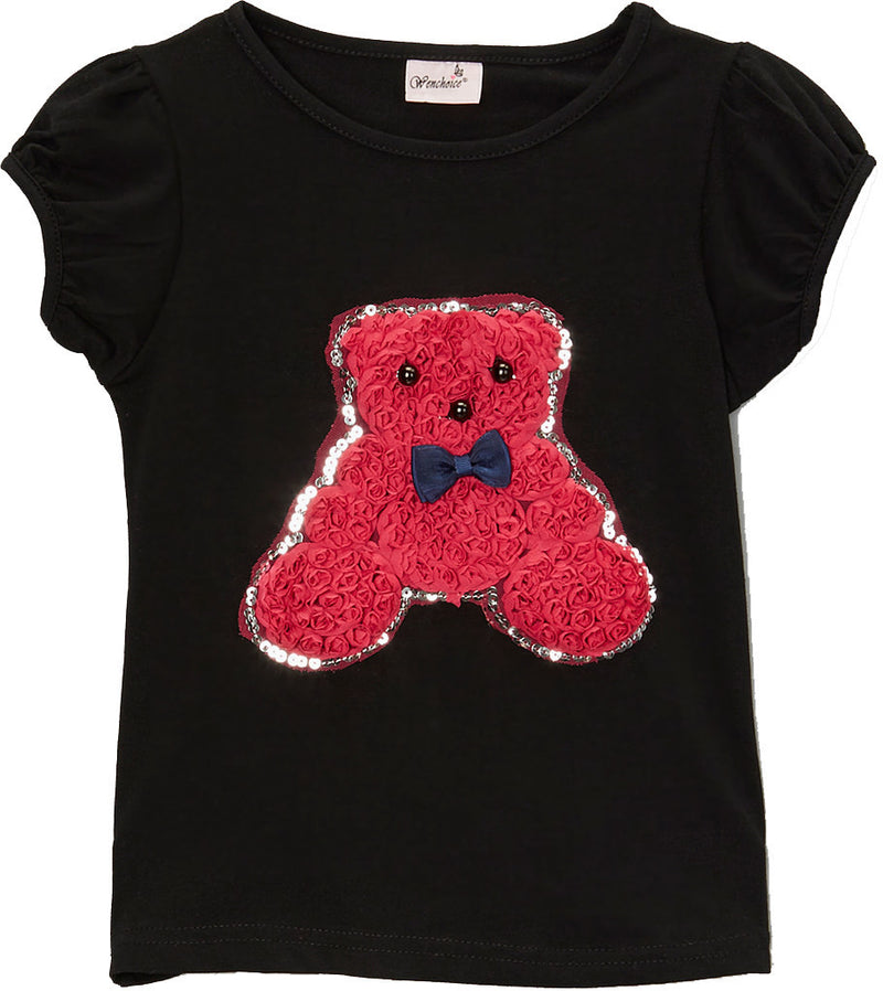 Black Teddy Bear T-Shirt