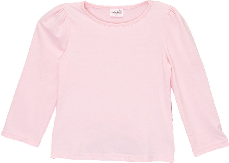 Pink Plain  Long Sleeve Shirt