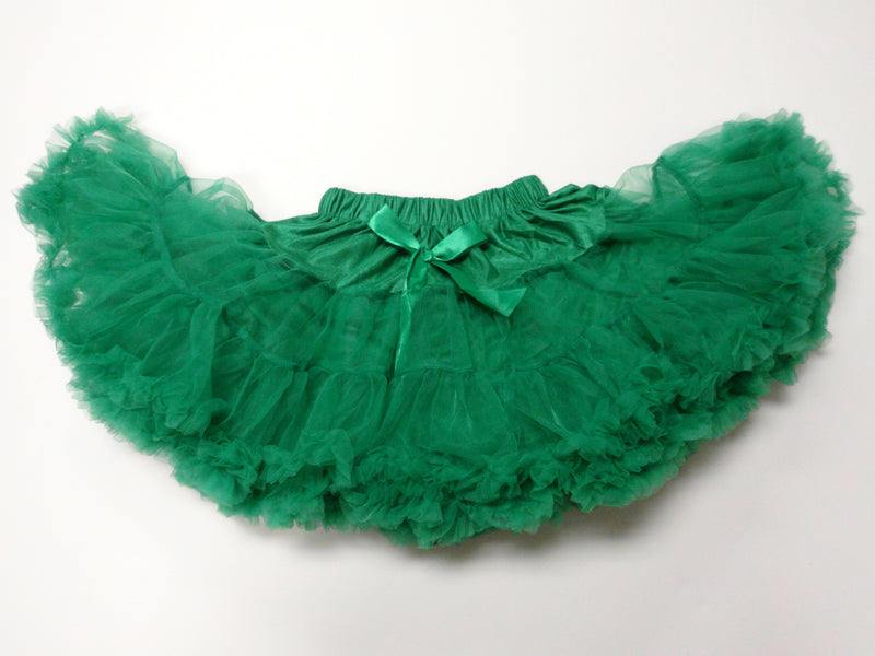 Forest Green Chiffon Petti Skirt