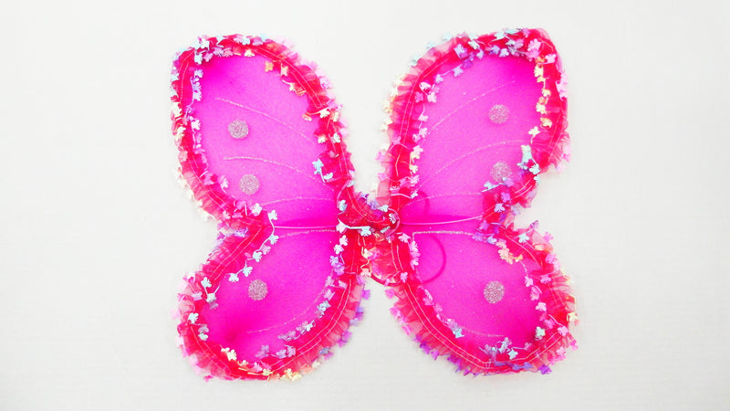 Hot Pink Mini Butterfly Edge Wing
