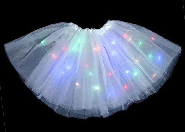 Sparkle Star Tutu, White/Gold, Size 4-6