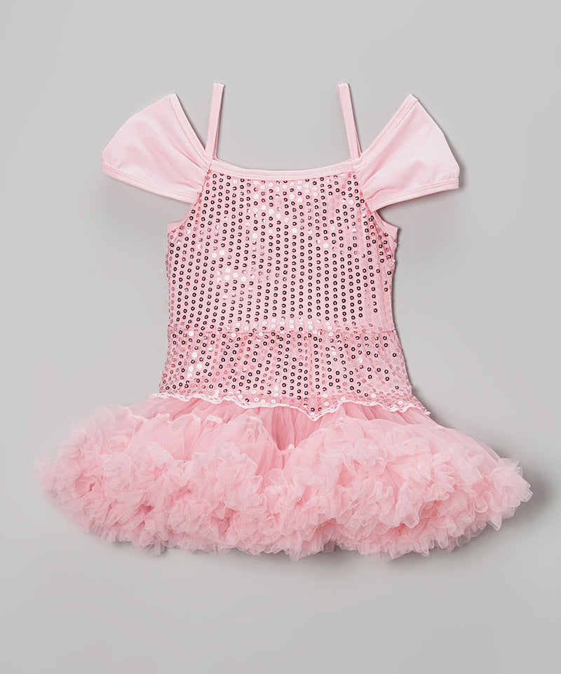 Pink Sequins Dress