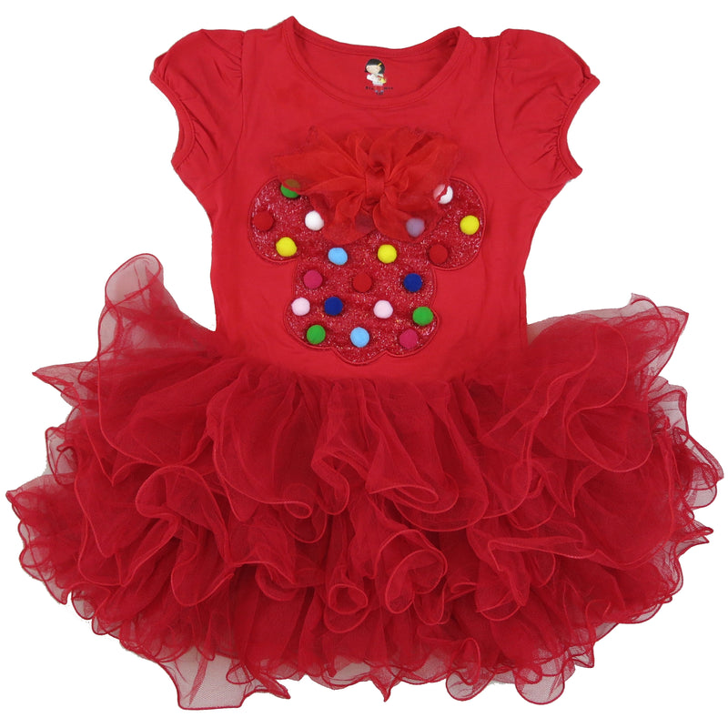 Red M Bow Dress