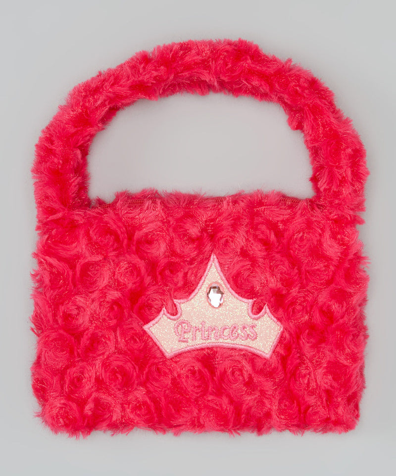 Hot Pink P Velvet Purse