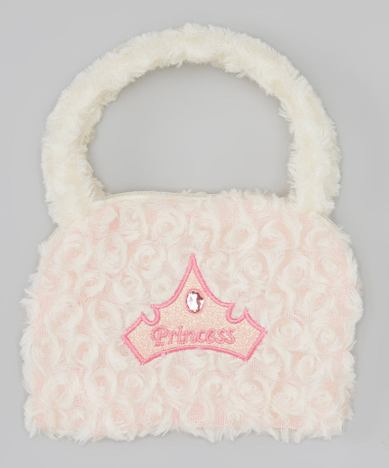 White P Velvet Purse