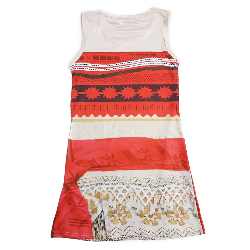 Red Beige Striped Dress