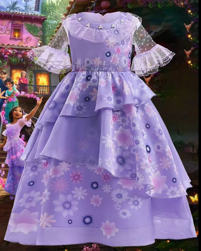 Purple ECT IM  Short Sleeve Costume Dress