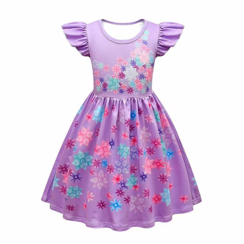 Purple ECT IM  Wing Sleeve Costume Dress