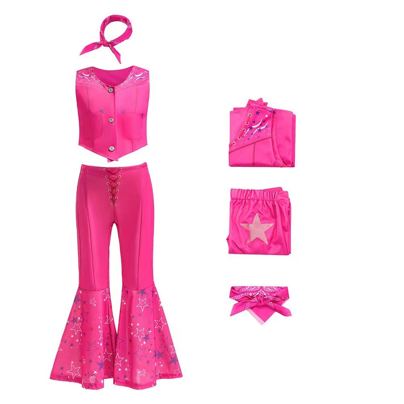 Barbie Costumes Top & Pants Set Halloween Cosplay Party Outfit