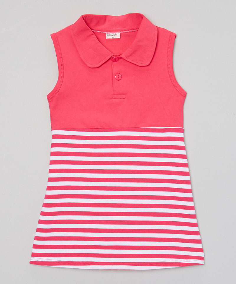 Hot Pink Striped Dress