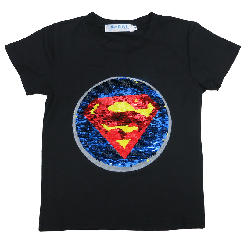 Black Flip Sequins SM/BM T-Shirt