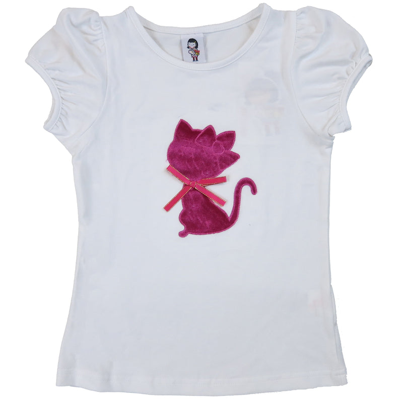 White Cat Short Sleeve Shirt