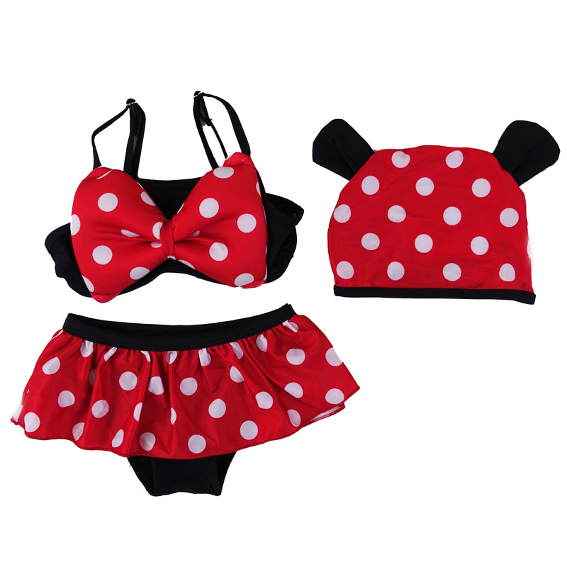 Red Polka Dots Bikini Swimming Suit