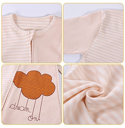 Unisex Baby Sleeping Bag 100% Natural Cotton Wearable Blanket Rabbit Romper