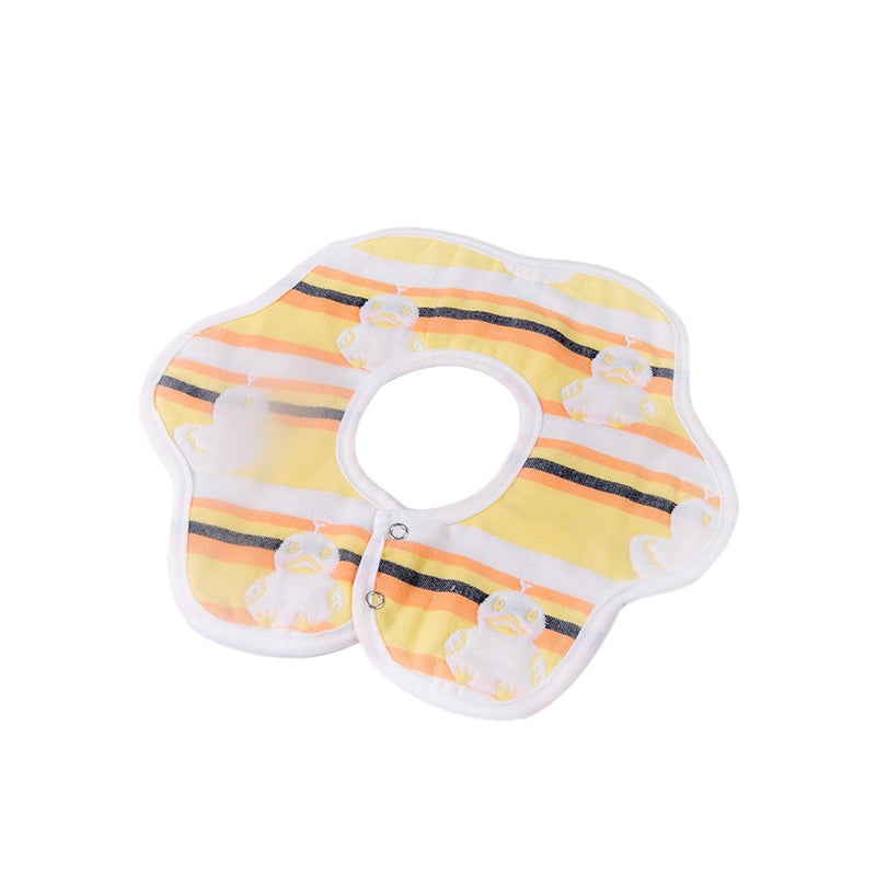 Unisex Animal Stripe Baby Bibs 4 Pack 100% Cotton Infant Handkerchiefs