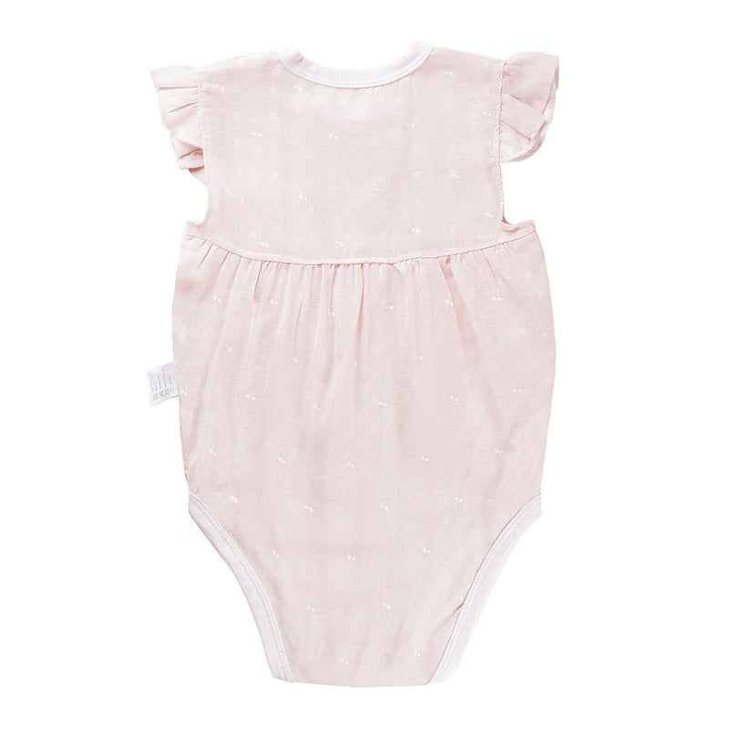 Pink Dot Unisex baby Sleeveless Bodysuit Summer Cotton Rompers
