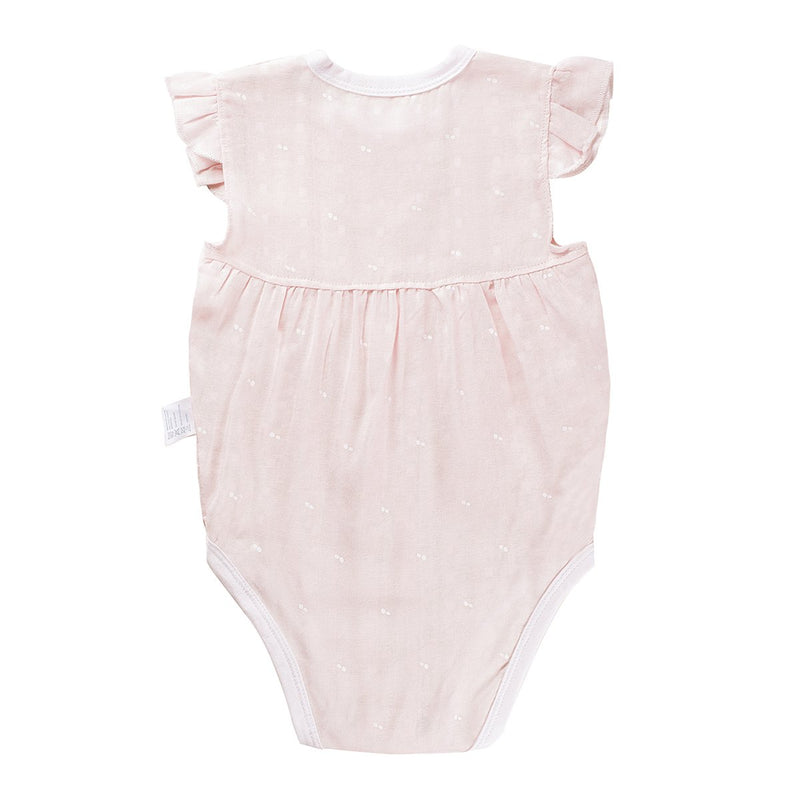 Pink Dot Unisex baby Sleeveless Bodysuit Summer Cotton Rompers