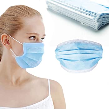 50pcs Disposable Face Mask 3 Layers Safety Masks
