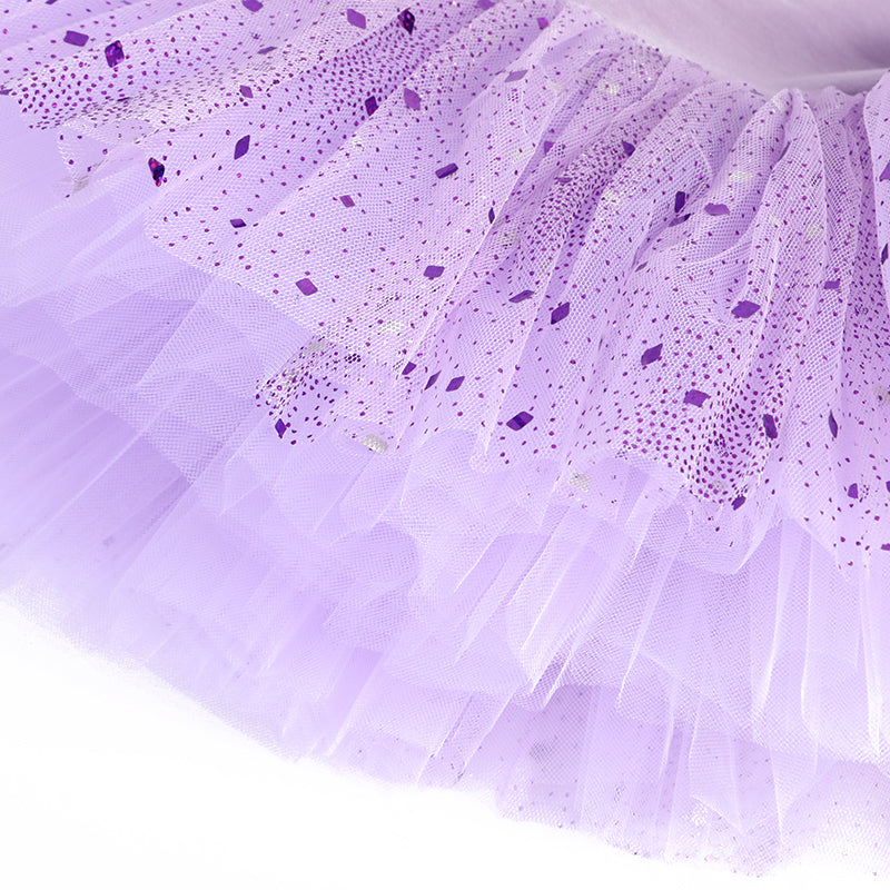 Lavender Rhinestone Skirted Ballet Dress