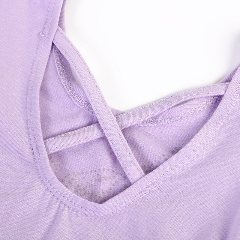 Lavender Rhinestone Skirted Ballet Dress
