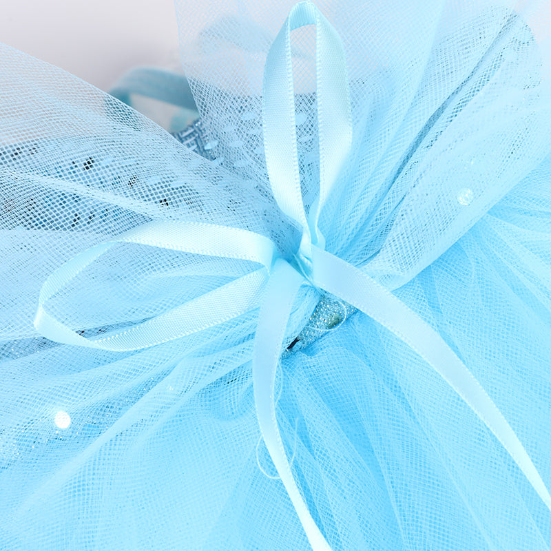 Bright White & Blue — bows & sequins