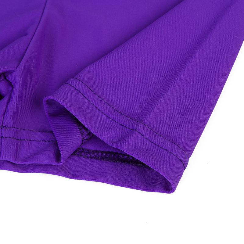 Purple Rainbow Mermaid Scale Leotard & Shorts Set