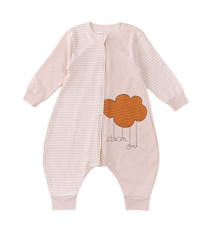 Unisex Baby Sleeping Bag 100% Natural Cotton Wearable Blanket Cloud Romper
