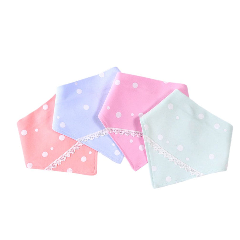 Unisex Baby Organic Cotton 4 Pack Super Soft Baby Bibs Set