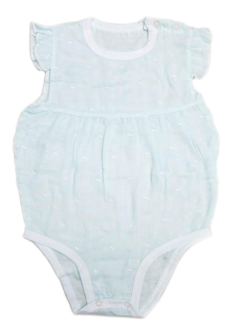 Green Dot Unisex baby Sleeveless Bodysuit Summer Cotton Rompers