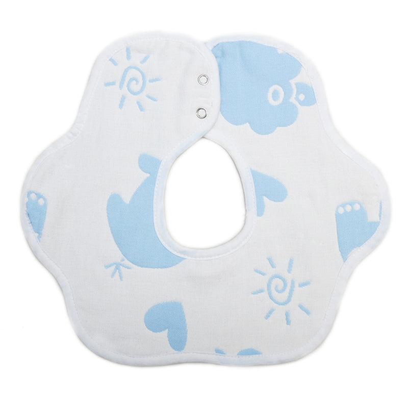 Unisex Sky Baby Bibs 2 Pack 100% Cotton Infant Handkerchiefs